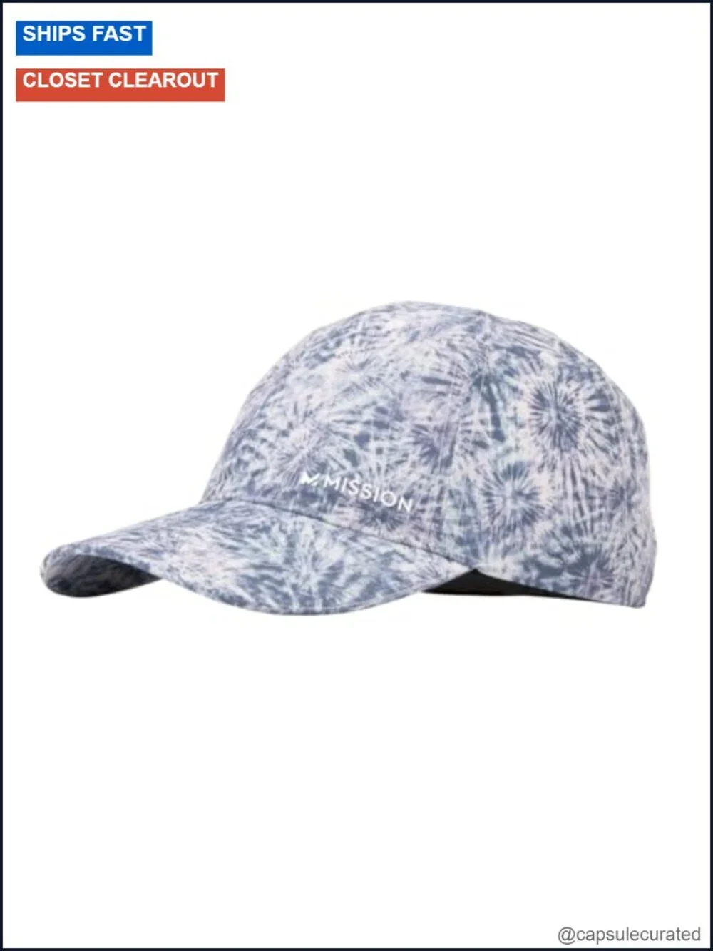 MISSION Cooling Hat UPF 50 Adjustable Lightweight Performance Baseball Cap for